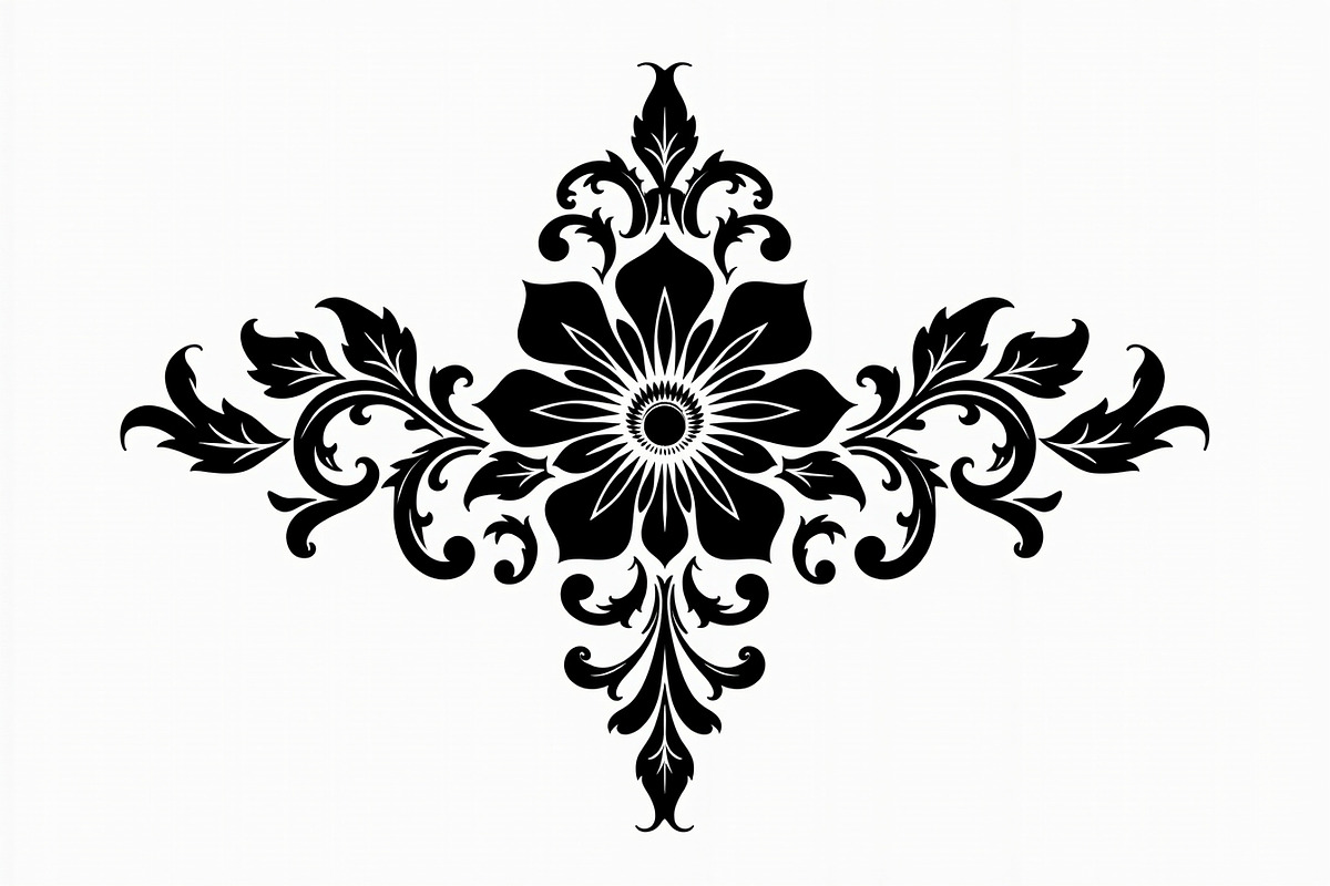 Vintage Flower Ornament Set, an Illustration by Creativeshirt (Photo 13 of 21)