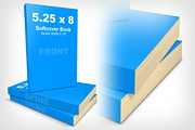 5.25 x 8 Softcover Book Stack Mockup, a Print Template by Cover Actions Premium (Thumbnail 3 of 3)