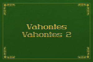 Vahontes Decorative Serif