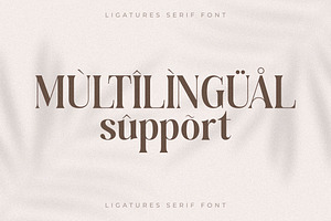 Baihgale Ligature Serif Font