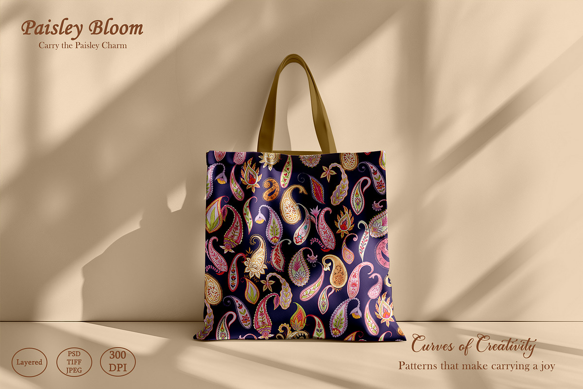 Paisley Bloom Prints & Patterns, a Pattern Graphic by GND ART STUDIO (Photo 3 of 8)