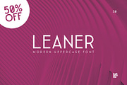 Leaner Font - 3 weights, a Sans Serif Font by kulturrrno (Thumbnail 1 of 12)