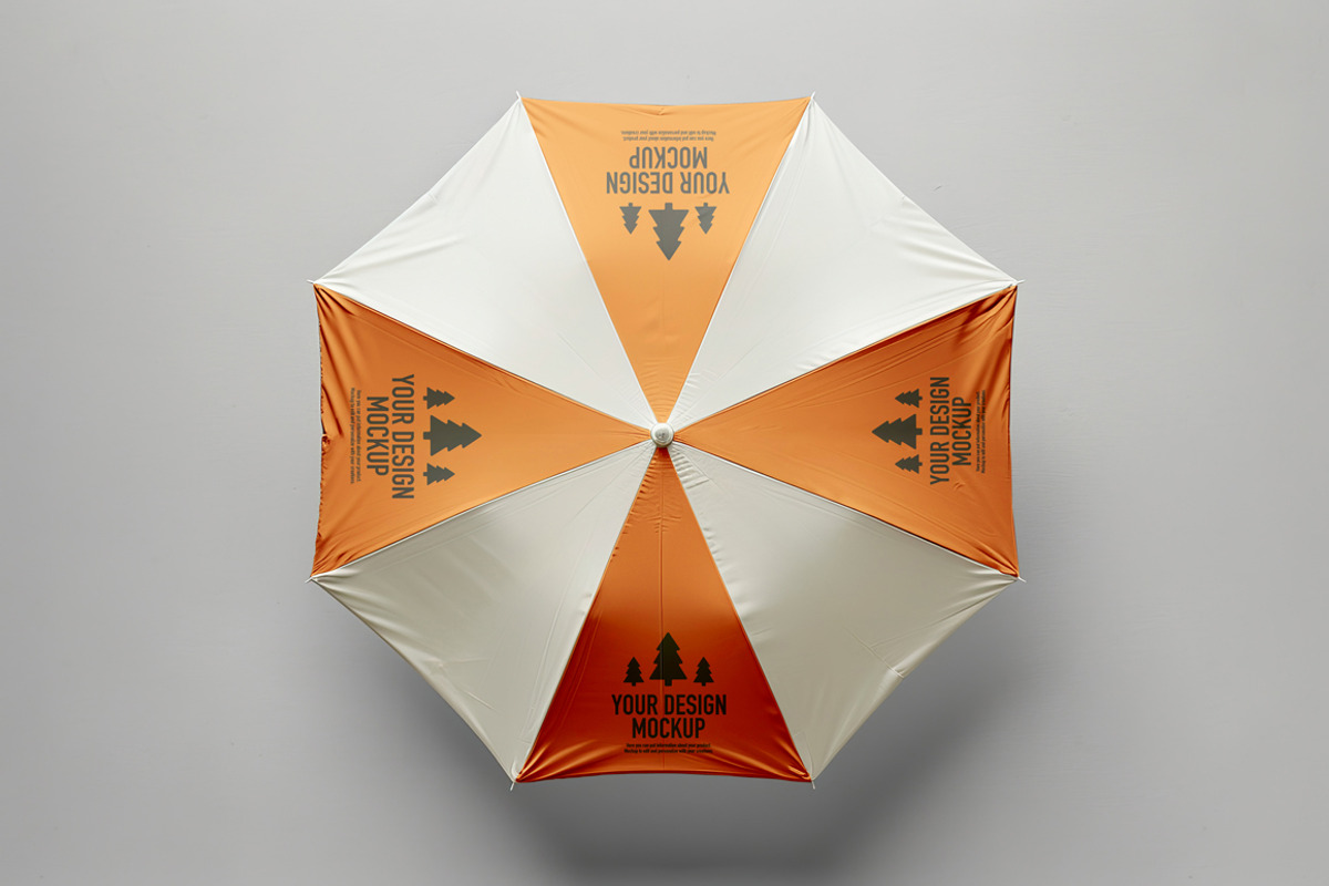 Summer umbrella mockup, an Advertising Mockup by OSORIOartist