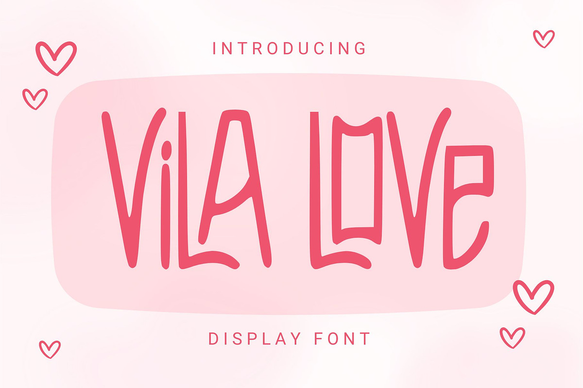 Vila Love - Display Font, a Handwritten Font by alifryanzulfikar (Photo 1 of 8)