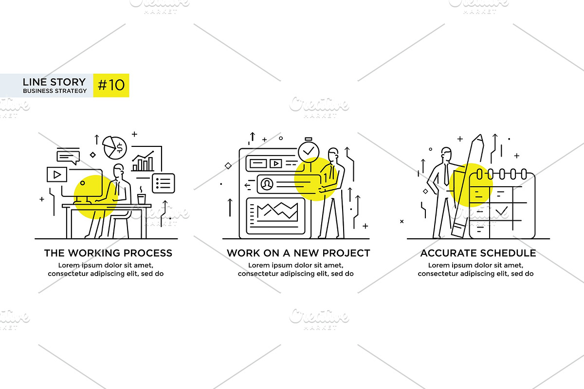 Set of illustrations concept with, a Finance Illustration by turbodesign