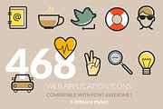 486 Web Application Icons, an Outline Icon by land art (Thumbnail 1 of 7)