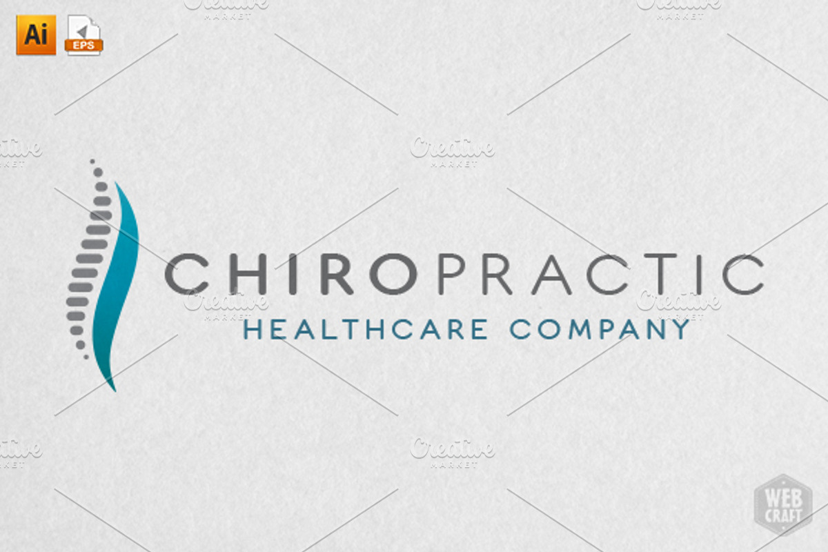 Chiropractic Logo Template, a Branding & Logo Template by WebCraft (Photo 1 of 6)