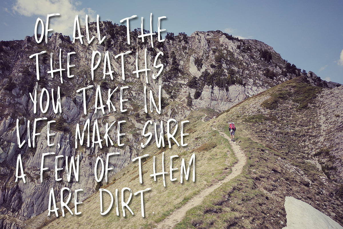 Rocky Brush Font preview 2