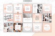 ROSE GOLD | Social Media Pack 2, a Social Media Template by Marigold Studios (Thumbnail 4 of 14)