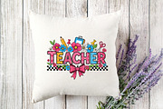Teacher  Bow Watercolor PNG, an Illustration by Designking (Thumbnail 4 of 4)