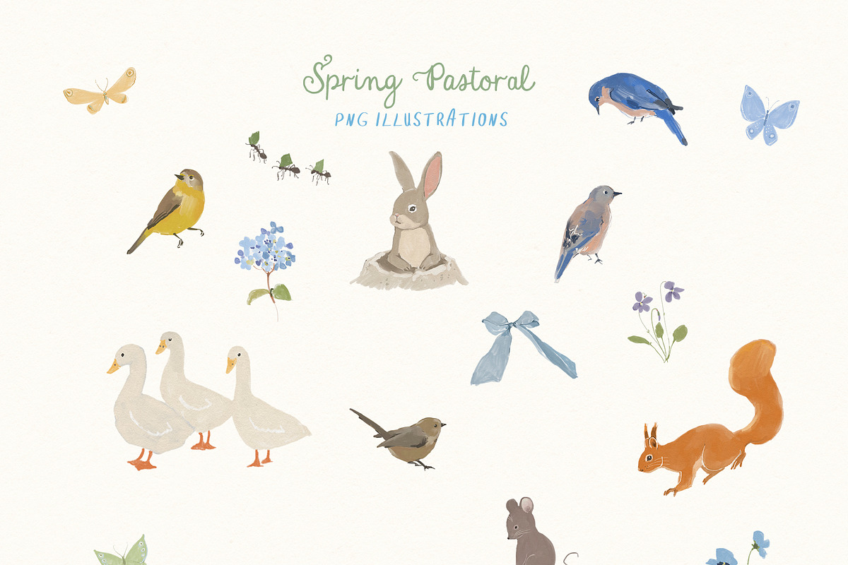 Spring Easter Frames & Illustrations, a Decorative Illustration by whiteheartdesign (Photo 4 of 19)