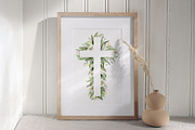 Flower Crosses Watercolor Clipart, a Decorative Illustration by Elena Medvedeva (Thumbnail 5 of 5)