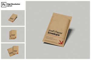 Kraft Paper Envelope Mockup