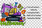 I Dig Halloween Png Sublimation, a Graphic by Clipart Bloom (Thumbnail 2 of 2)