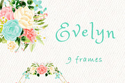 Pink mint floral clipart, an Illustration by heyiamalice (Thumbnail 4 of 13)