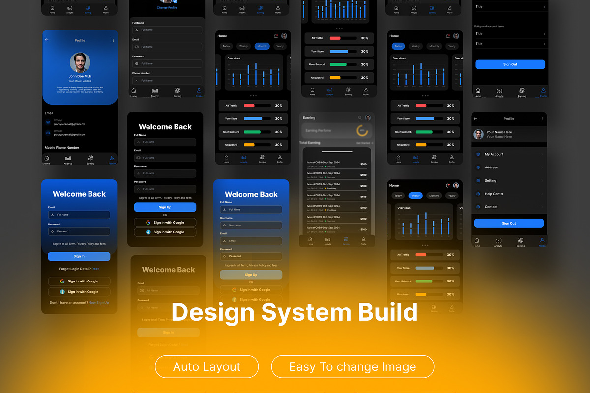 Dashboard Store Mobile App Ui Kit, an UI Kit Template by Pixel Blend (Photo 11 of 13)
