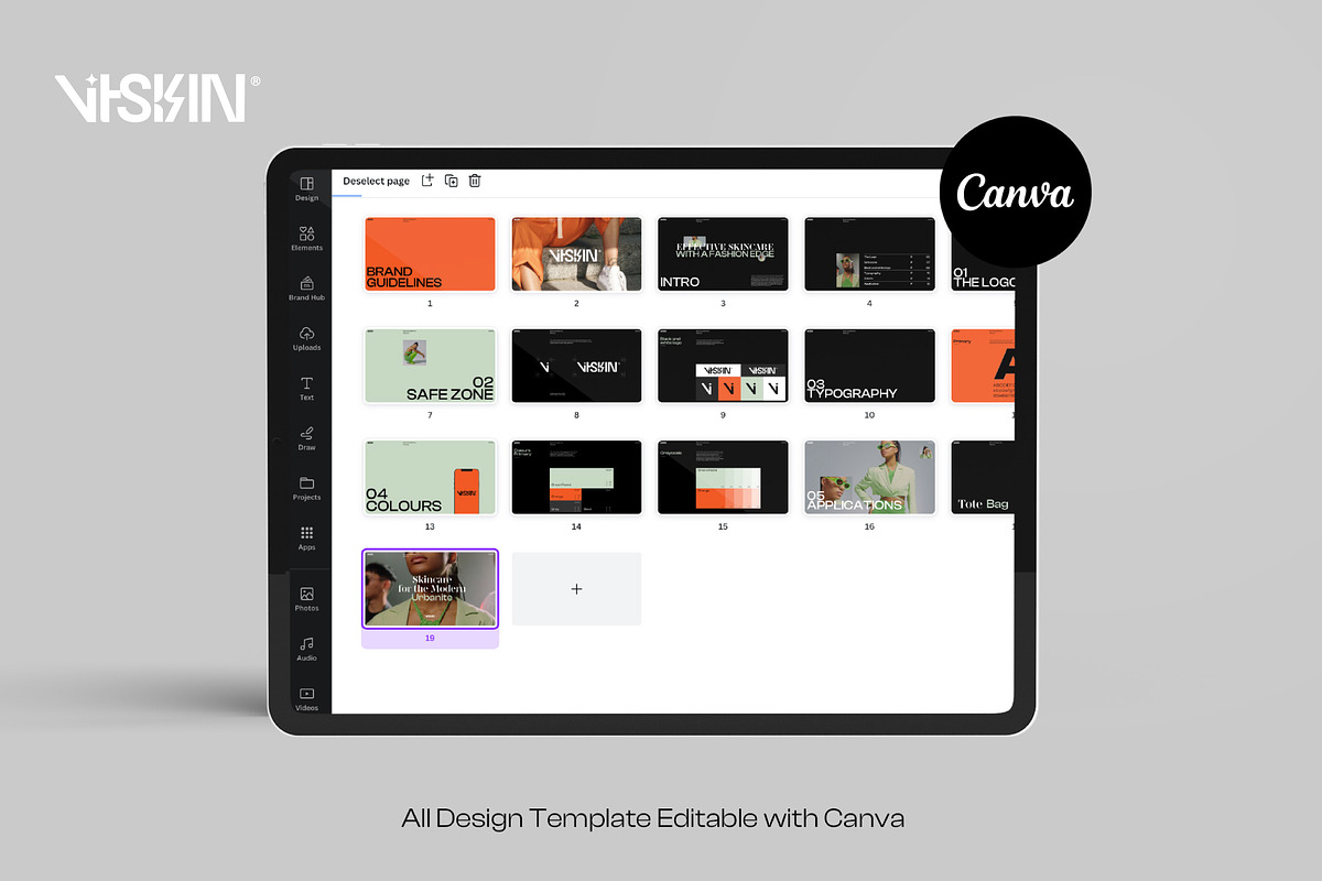 VITSKIN - Brand Guidelines Pack, a Presentation Template by Dirtytemp Studio (Photo 3 of 7)