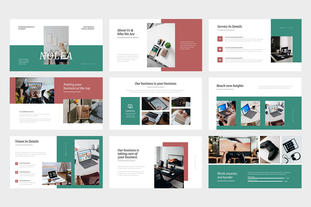 Nolea : Technology Powerpoint, a Presentation Template by Punkl Camp (Photo 2 of 9)