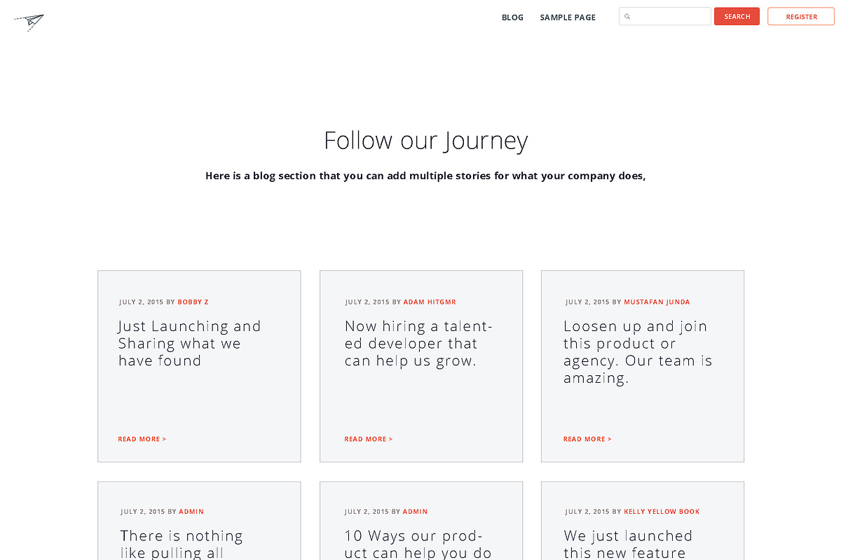 Flyaway Landing, a Landing Page Template by Pixel Co. (Photo 4 of 5)