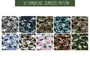 Seamless Camouflage Pattern, a Pattern Graphic by Tatti Graphic Studio (Thumbnail 2 of 4)