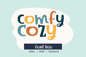 Comfy Cozy Font Trio