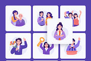 Women's Day Illustration Art Set, a Person Illustration by Creative Stall (Thumbnail 9 of 9)