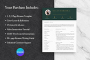 Elegant Resume Template Pack | Canva, a Resume Template by Lux Resume (Thumbnail 8 of 9)