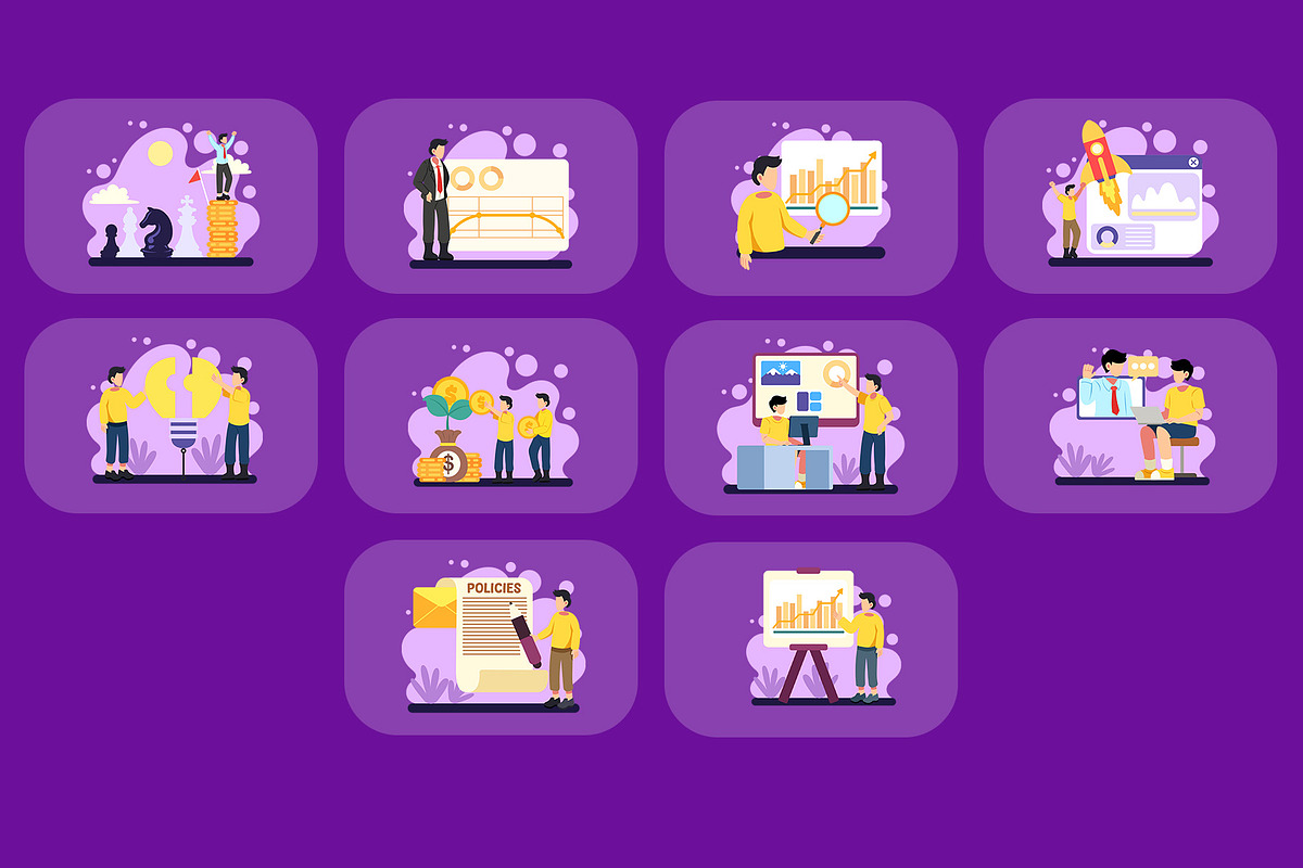 Business Illustration Pack, an Illustration by baii09 (Photo 3 of 4)