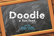 Doodle - a fun font, a Handwritten Font by Ewing Design Co. (Thumbnail 1 of 2)