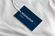 Clothes label tag blank white mockup, an Advertising Mockup by Olha Klein (Thumbnail 3 of 3)