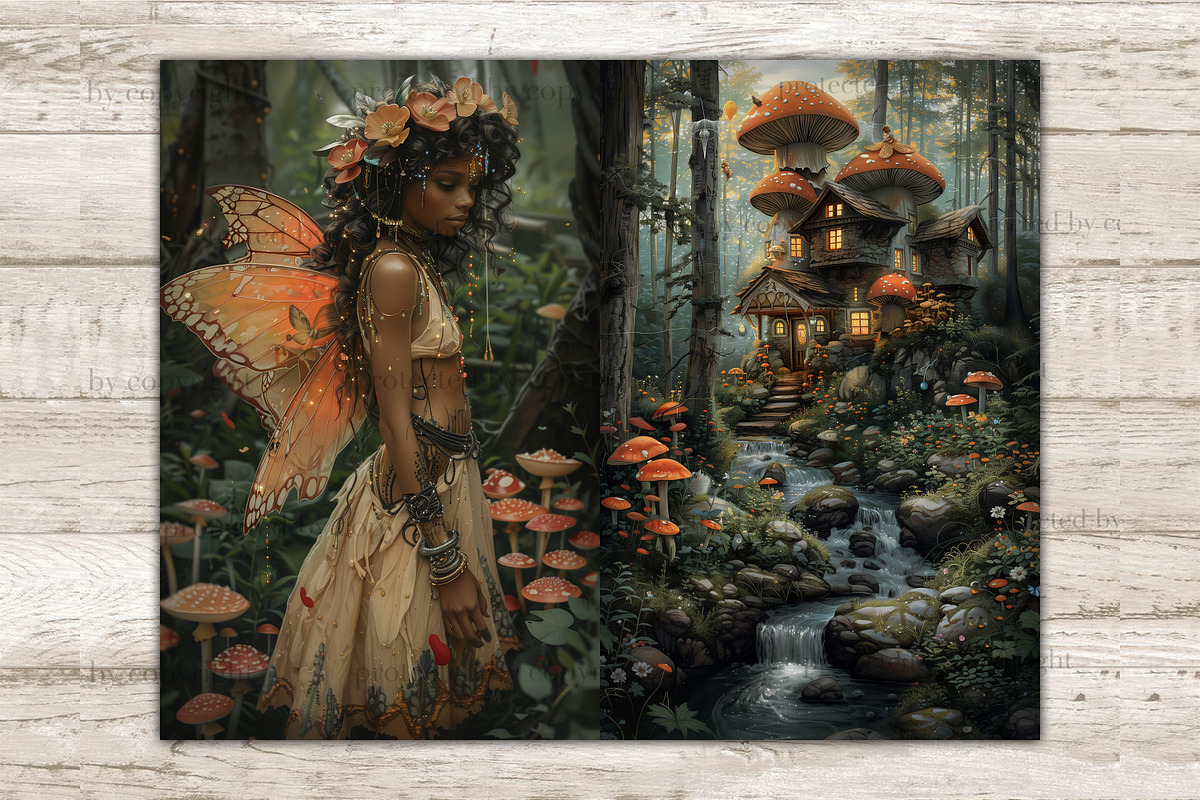 Fairy Junk Journal Paper, a Person Illustration by GlamArtZhanna (Photo 5 of 10)