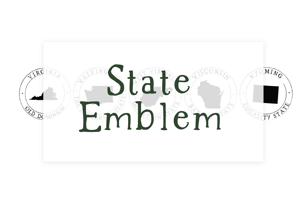 50 US State Round Emblems Clipart, a Graphic by DailyMiracleDigitals,LLC (Photo 4 of 6)