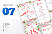 Floral Wedding Invitation Bundle, an Invitation Template by LovePowerDesigns (Thumbnail 14 of 17)