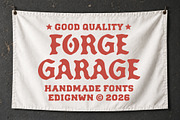 Forge Garage - Motorcycle Font Duo, a Blackletter Font by Edignwn Type (Thumbnail 1 of 12)