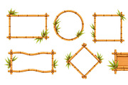 Set of bamboo frames with tropical, an Object Illustration by ZinetroN (Thumbnail 3 of 3)