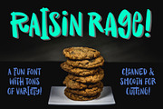 Raisin Rage: a fun & casual font!, a Font by Missy Meyer (Thumbnail 1 of 7)