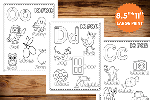 ABC Alphabet Coloring Pages For Kids