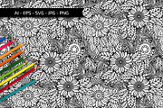 Sunflower Seamless Patterns, a Pattern Graphic by Elinorka (Thumbnail 6 of 9)