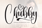 Chubby | Script Font, a Handwritten Font by Scratchones (Thumbnail 1 of 9)