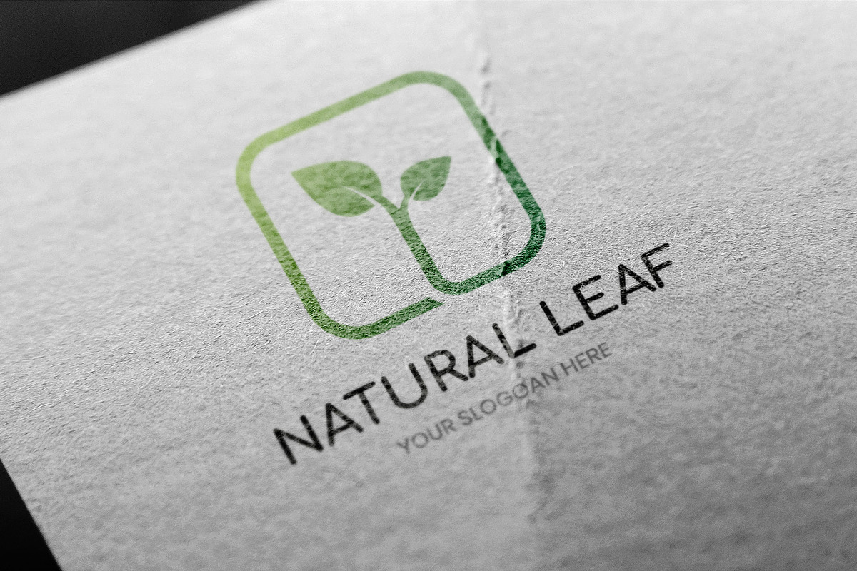 Natural Leaf Logo Template, a Branding & Logo Template by BdThemes (Photo 2 of 3)