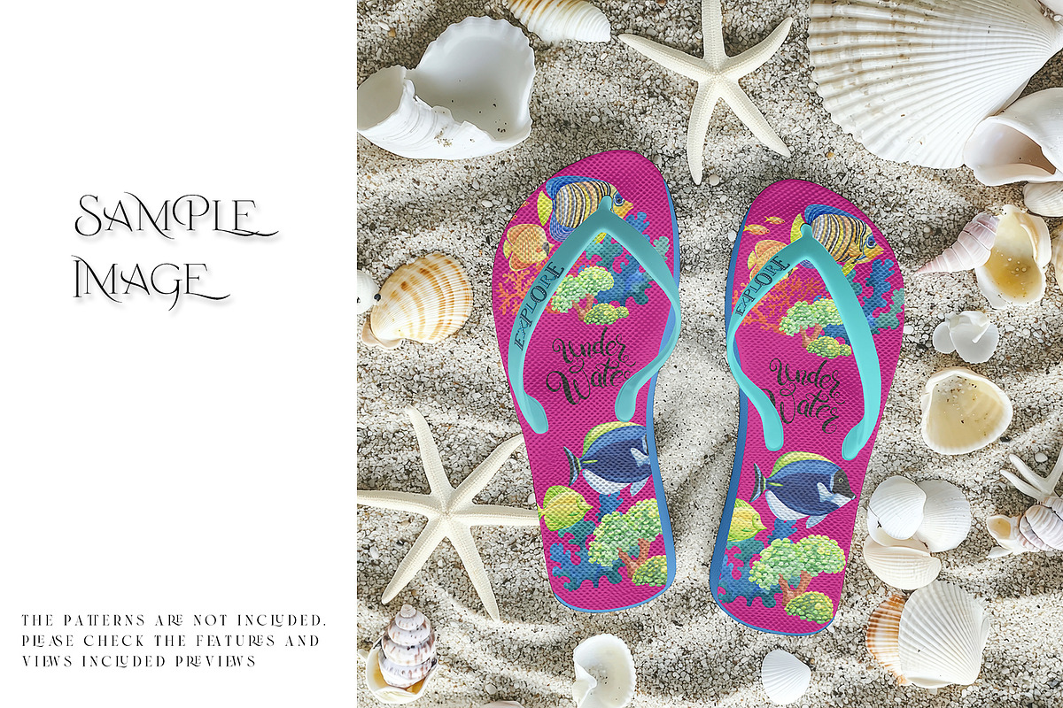 Flip Flops PNG & PSD Mockups, a Product Mockup by mock-ups (Photo 13 of 14)