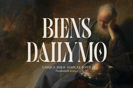 Biens Dailymo - Chic Display Serif, a Serif Font by Imoodev