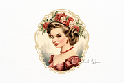 Victorian Elegant Lady Logo, a Person Illustration by New-School-Wave (Thumbnail 3 of 5)
