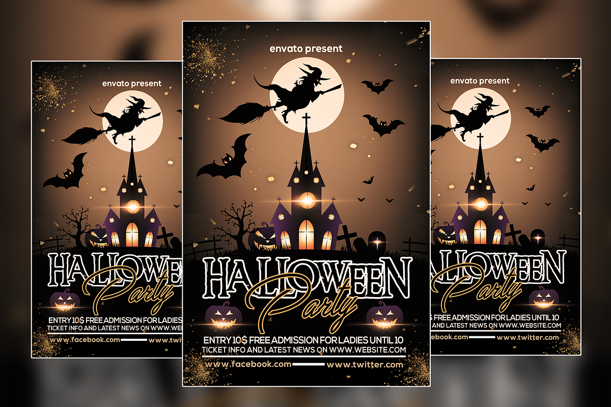 Halloween Flyer, a Flyer Template by VaaniDesigns (Photo 2 of 2)