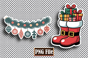 Christmas Stickers Bundle, a Seasonal Illustration by protabsorkar11 (Thumbnail 2 of 7)