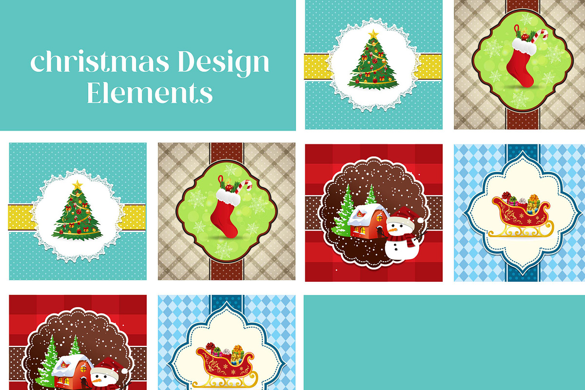 Christmas Design Elements, a Decorative Illustration by Believe Creatives (Photo 2 of 3)