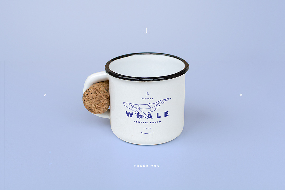 Polygonal Whale Logo Set, a Branding & Logo Template by blauananas (Photo 9 of 9)
