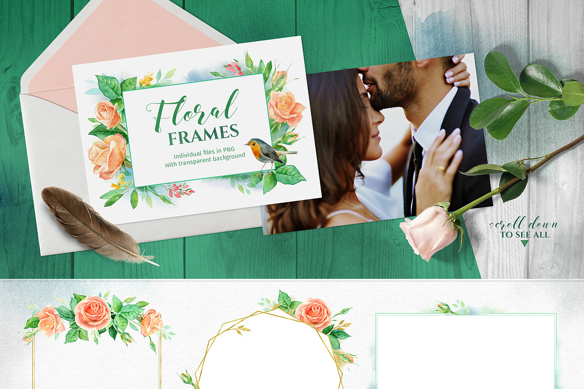 Magic flowers. Watercolor set., a Texture Illustration by LeiaSW (Photo 3 of 9)