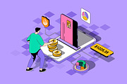 Business Isometric Web Illustrations, a Templates & Theme by alexdndz (Thumbnail 14 of 21)