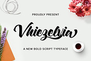 Vhiezelvia Script, a Script Font by Republik Kreatif (Thumbnail 1 of 5)